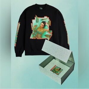 SEALED Taylor Swift Life of a Showgirl Crewneck Sweatshirt Boxset with CD SMALL